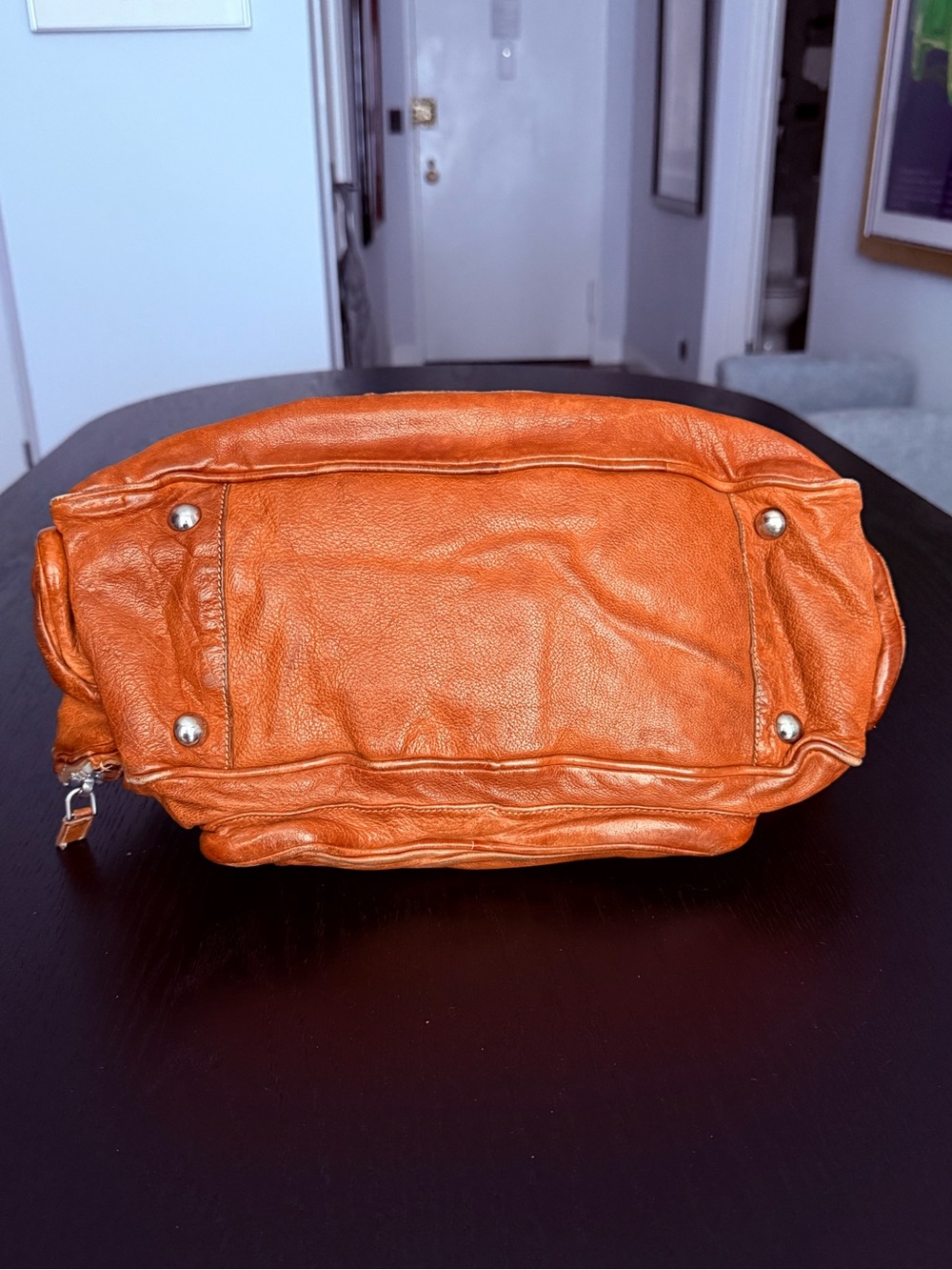 Prada Washed Buffalo Cargo Bag Cuoio - Picture 5 of 16